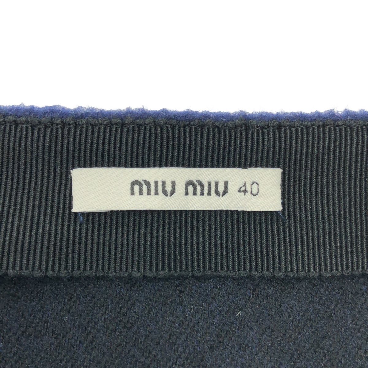 miu miu / ミュウミュウ バージンウール フロントスリット スカート