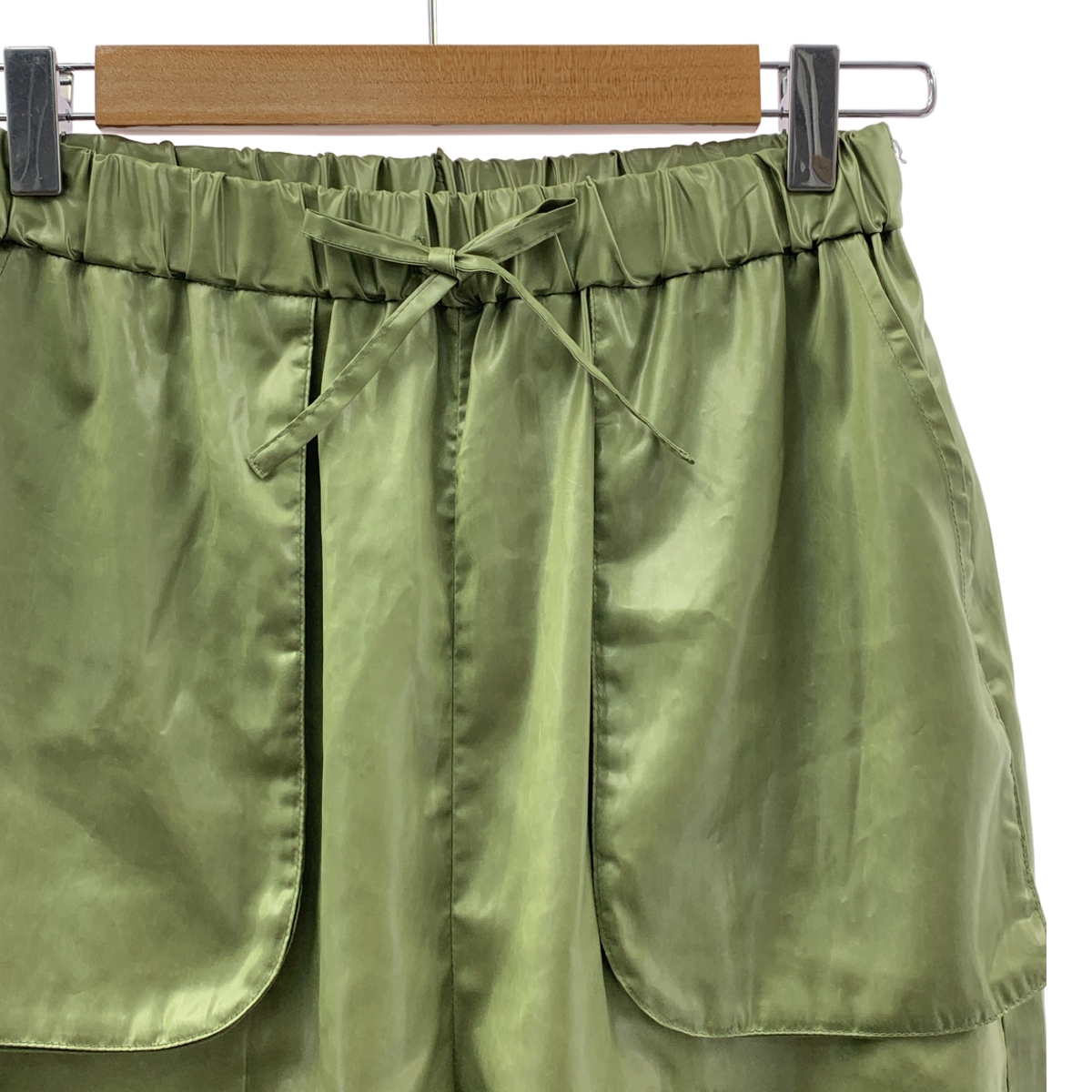 その他 Leather Like Extemal Pocket Pants ポリエステル イージーパンツ