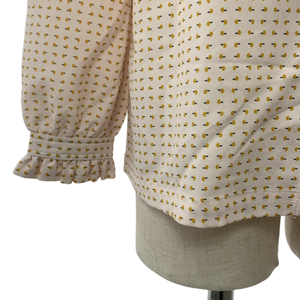 A.P.C. / アーペーセー 総柄 フリル ボウタイシャツ