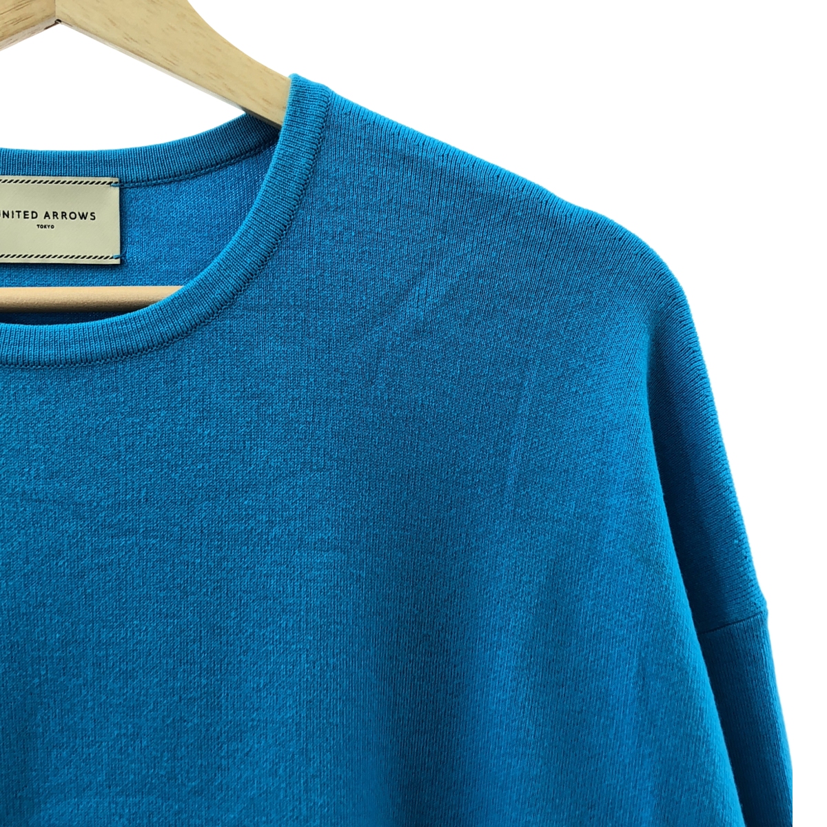 UNITED ARROWS / ユナイテッドアローズ コットン カシミヤ C／Rスムーススリット クルーネックニット