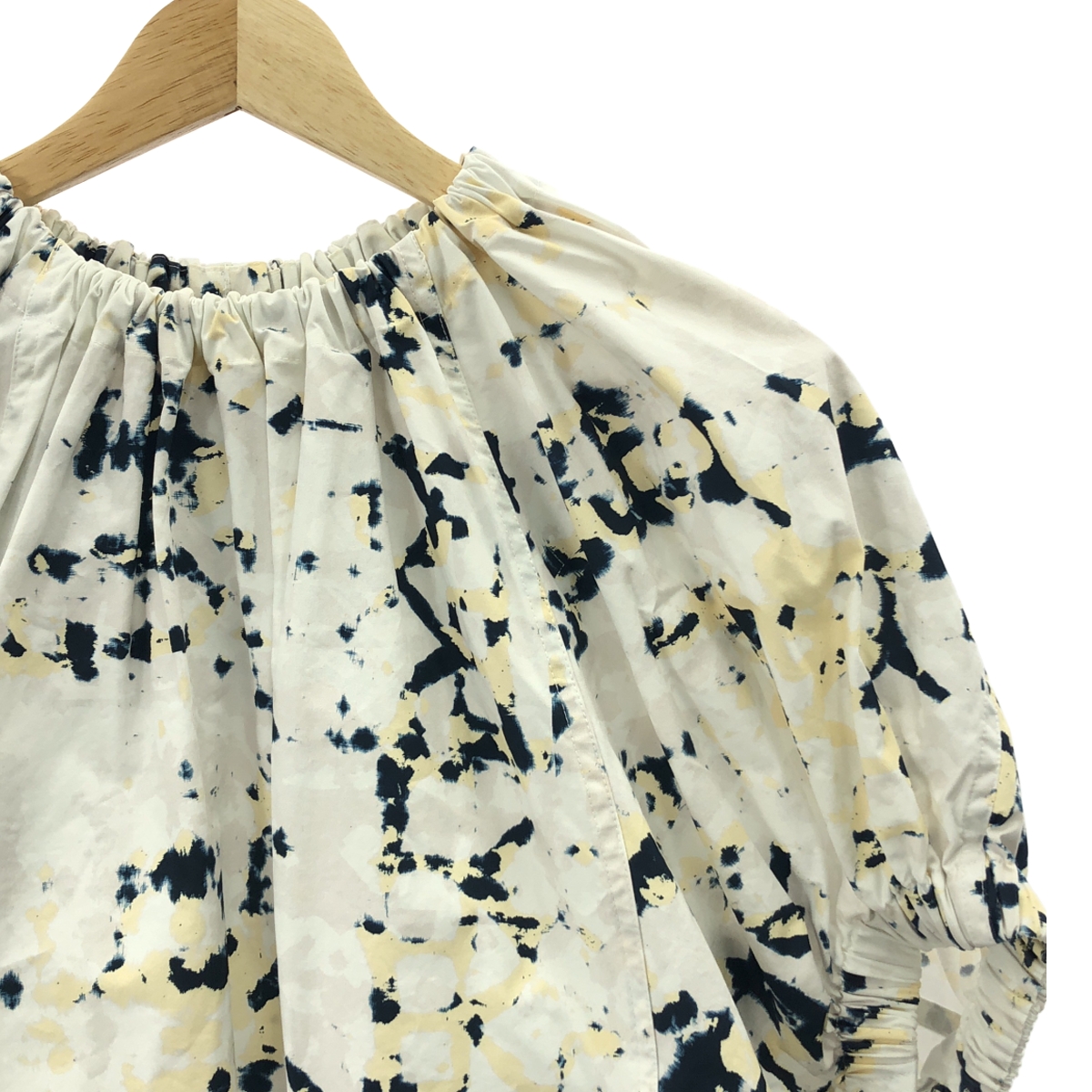 3.1 Phillip Lim / スリーワンフィリップリム 総柄 ギャザー コットン ブラウス