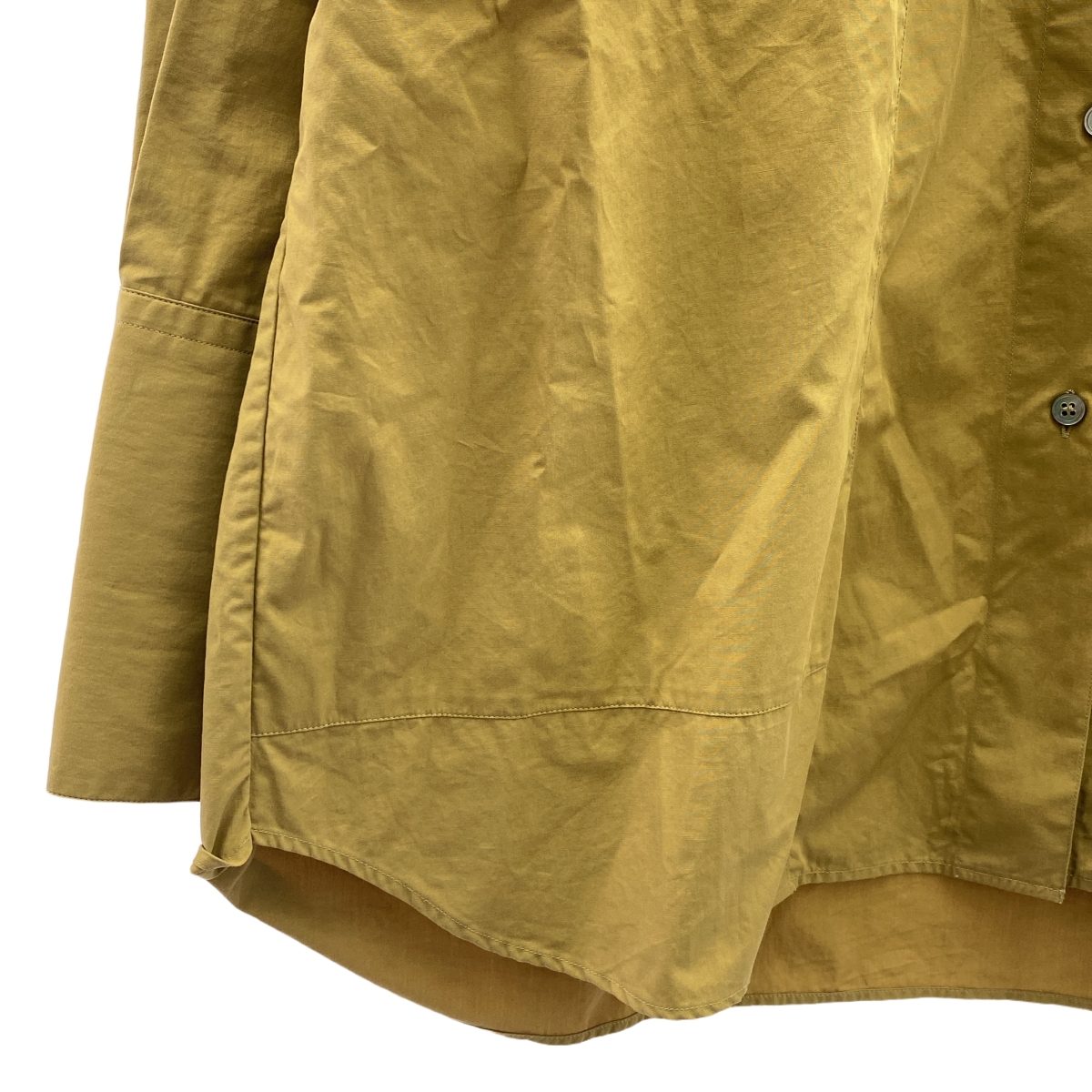 Studio Nicholson / スタジオニコルソン BEEK POWDER COTTON VOLUME SHIRT バンドカラー ワイド シャツ