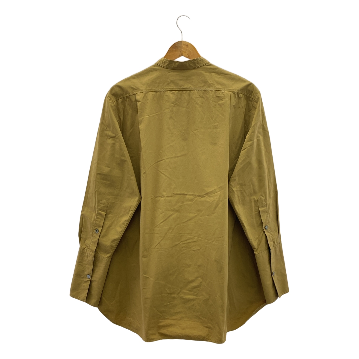 Studio Nicholson / スタジオニコルソン BEEK POWDER COTTON VOLUME SHIRT バンドカラー ワイド シャツ