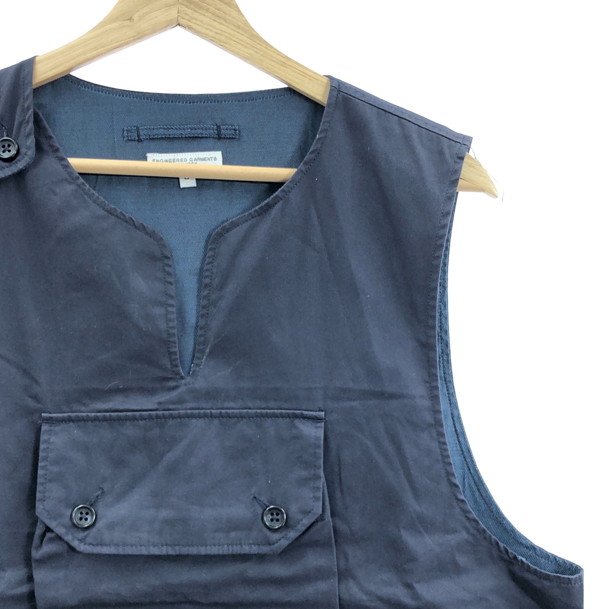 Engineered Garments / エンジニアドガーメンツ COVER VEST HIGHCOUNT TWILL カバーベスト ハイカウントツイル コットン