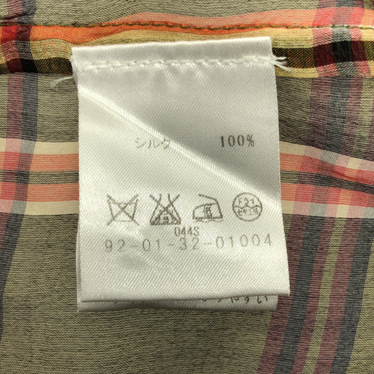 DRIES VAN NOTEN / ドリスヴァンノッテン silk 100％ / シルク ラウンドカット シアー ノースリーブ ロング ブラウス