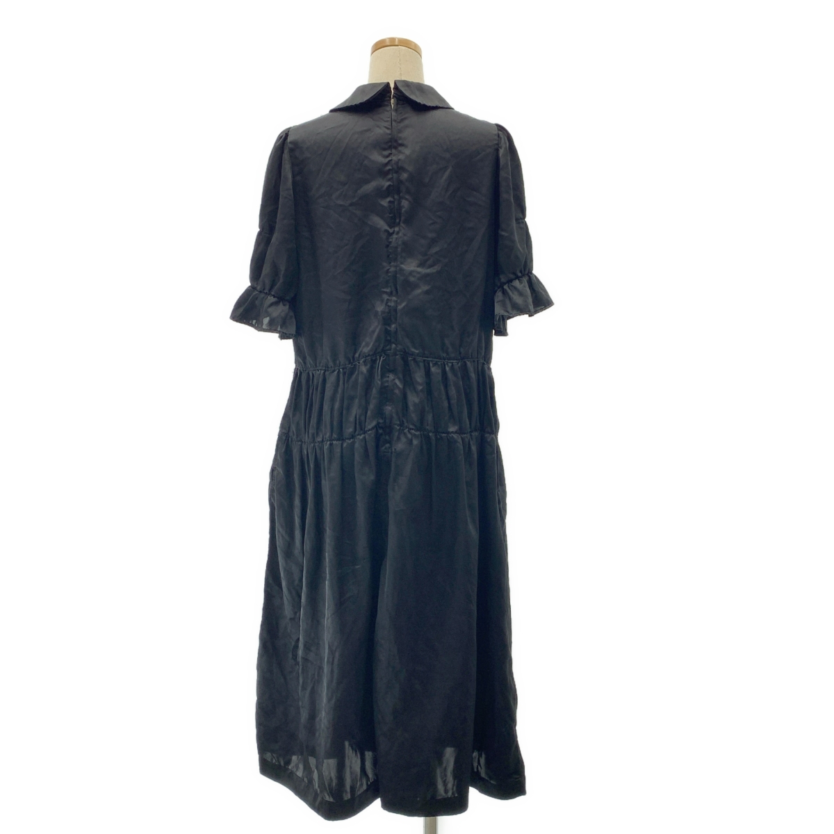 COMME des GARCONS COMME des GARCONS / コムコム 製品加工 ラウンドカラー 丸襟 フリル ワンピース