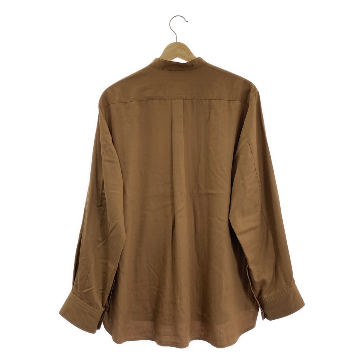 CULLNI / クルニ × PARIGOT ストライプ切替 バンドカラーシャツ