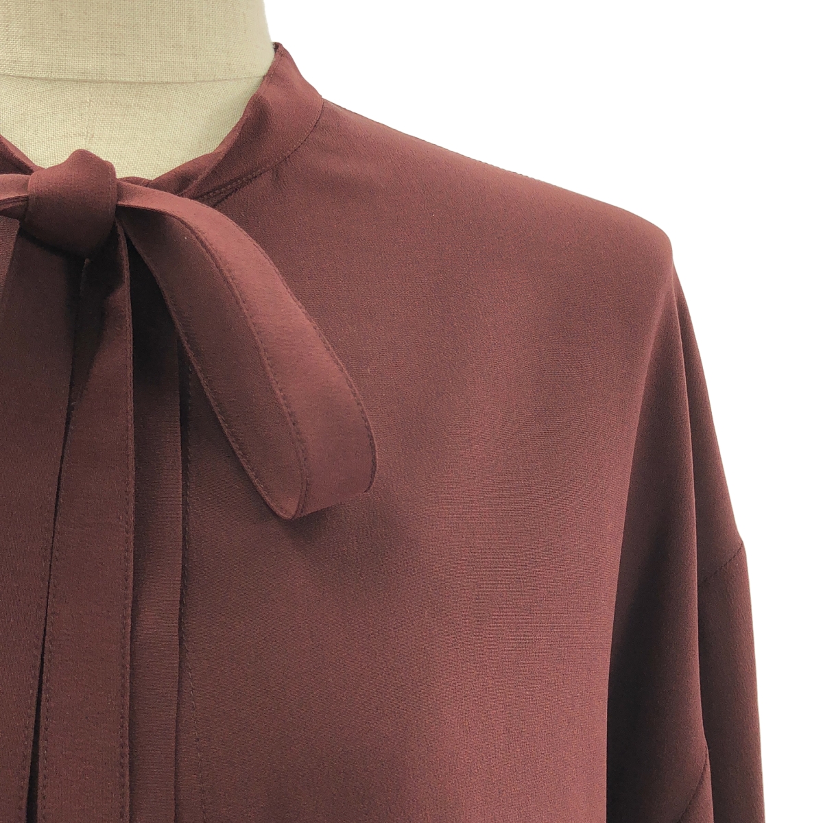 HERMES / エルメス シルク ボウタイブラウス