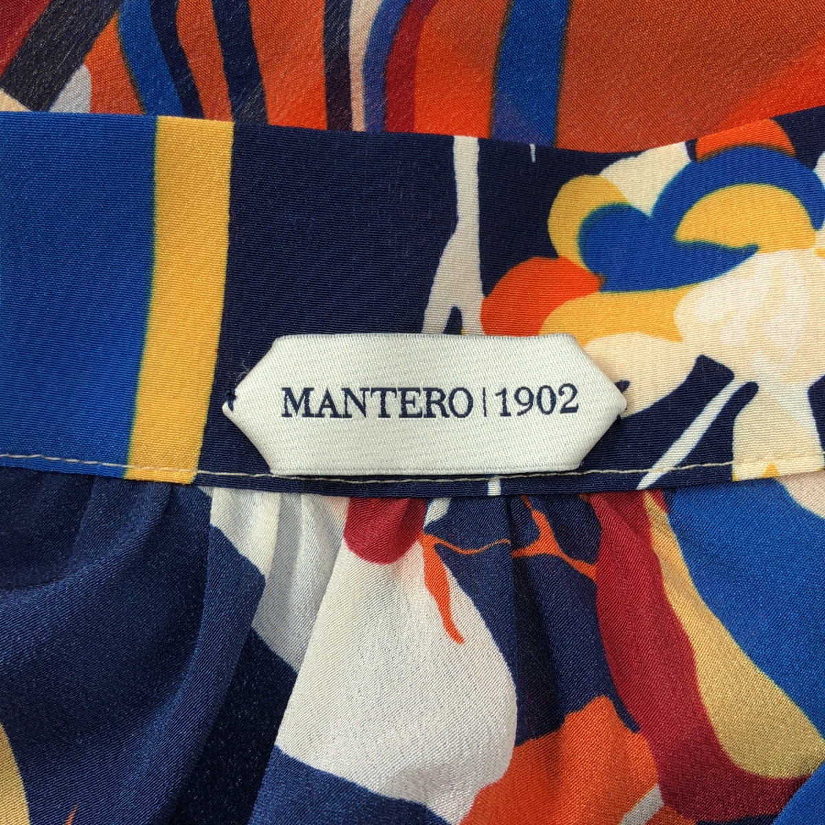 その他 silk 100％ / シルク 総柄 サイドジップ ロングスカート