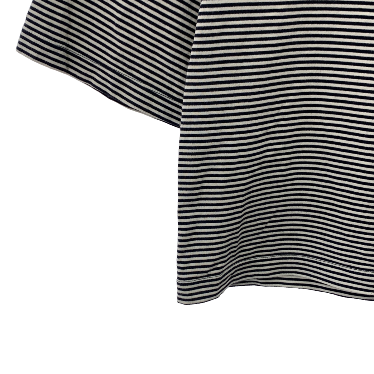 LOEFF / ロエフ スビンコットン ボーダー 5分袖クルーネックTシャツ カットソー