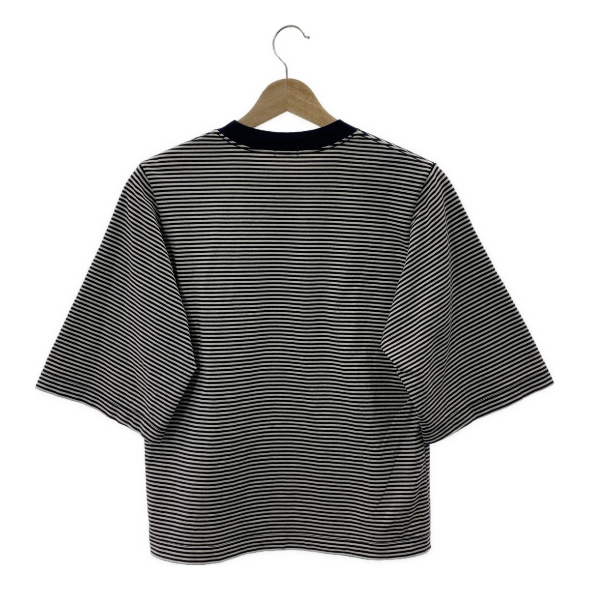 LOEFF / ロエフ スビンコットン ボーダー 5分袖クルーネックTシャツ カットソー