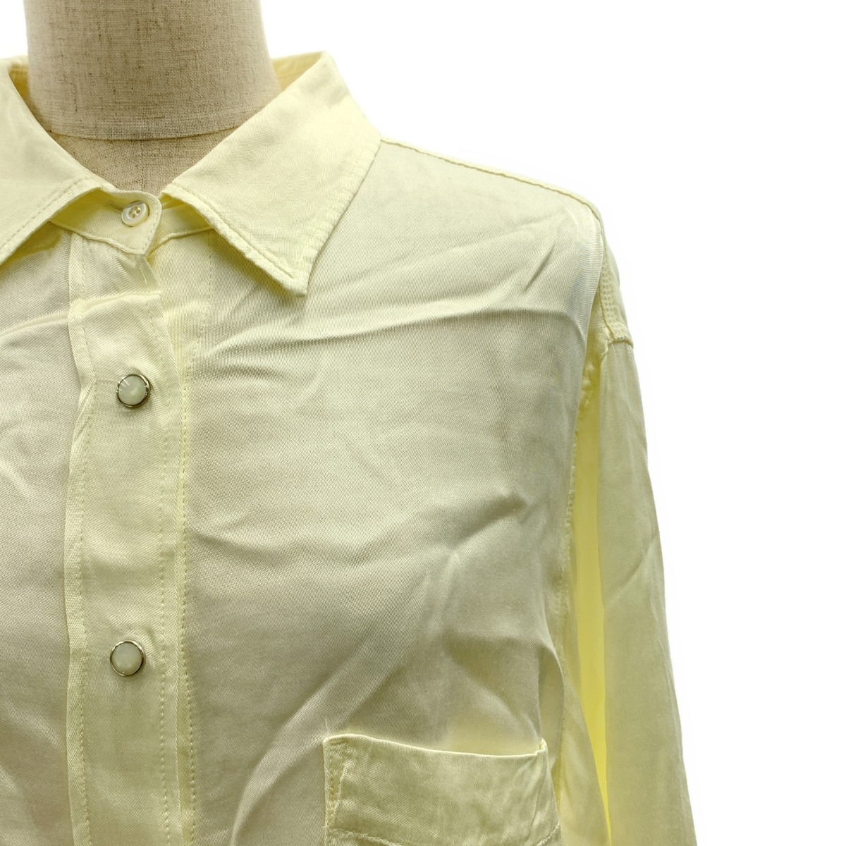 NOWOS / ノーウォス レーヨン オーバーシルエット シャツ