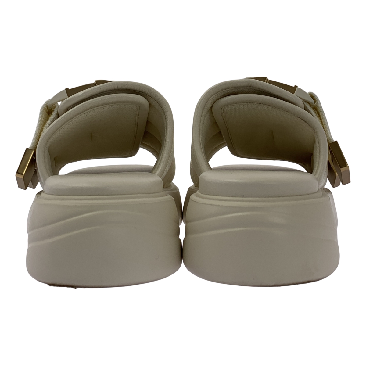 BOTTEGA VENETA / ボッテガヴェネタ レザー フラッシュ ダブルベルト サンダル