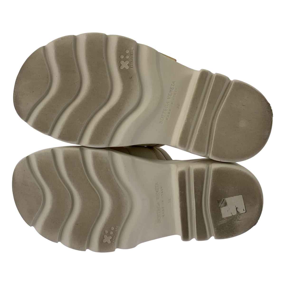 BOTTEGA VENETA / ボッテガヴェネタ レザー フラッシュ ダブルベルト サンダル