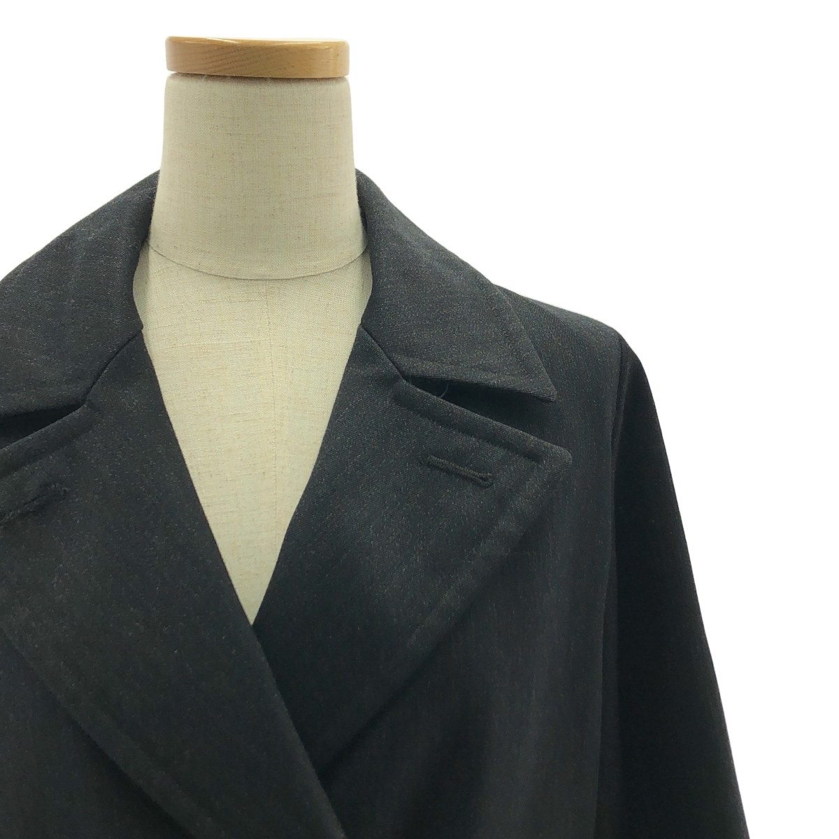 MARGARET HOWELL / マーガレットハウエル ベルテッド ダブル オーバーコート / 総裏地