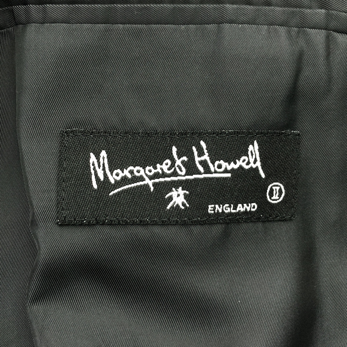 MARGARET HOWELL / マーガレットハウエル ベルテッド ダブル オーバーコート / 総裏地