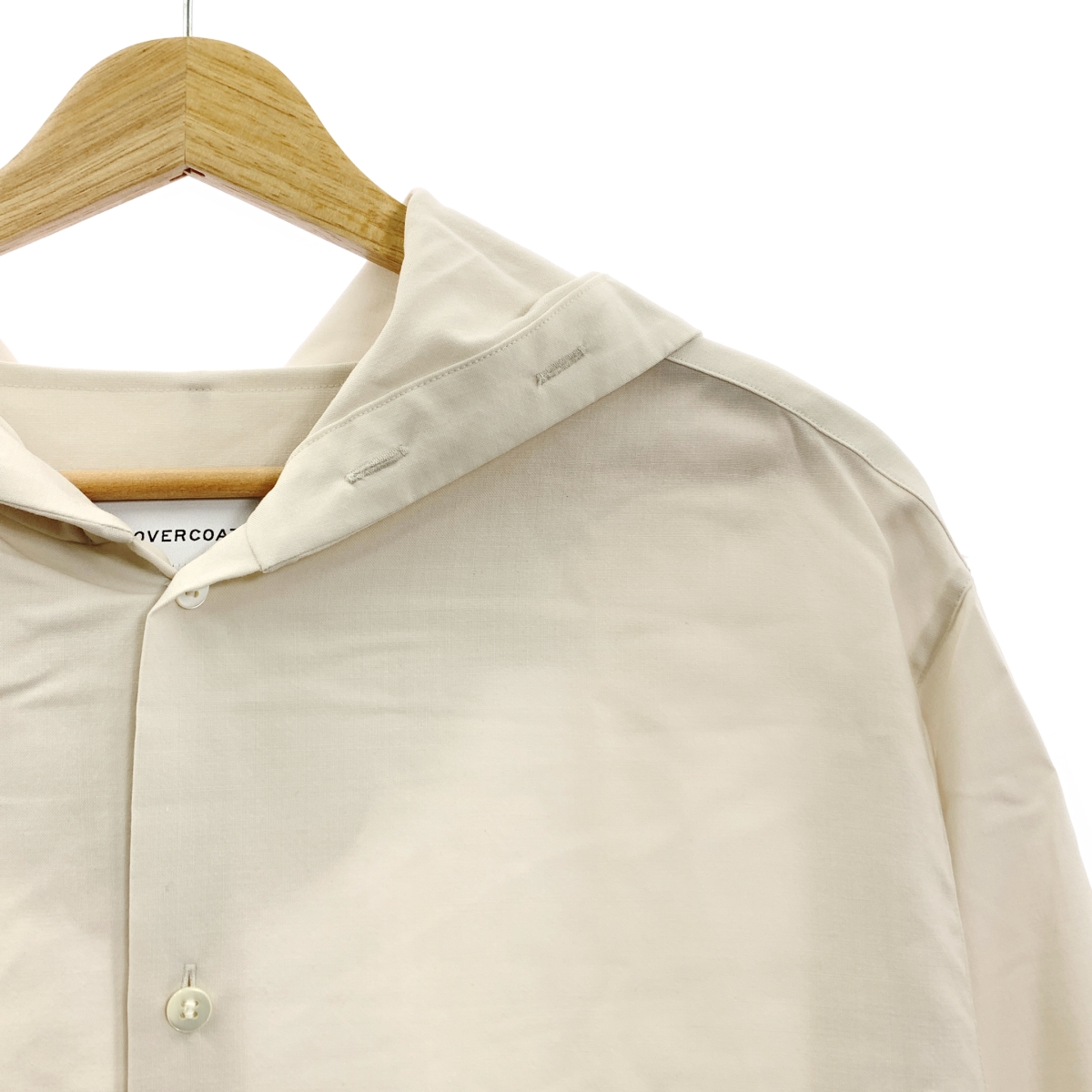 OVERCOAT / オーバーコート Hooded wool shirt  ウール フーデットシャツ