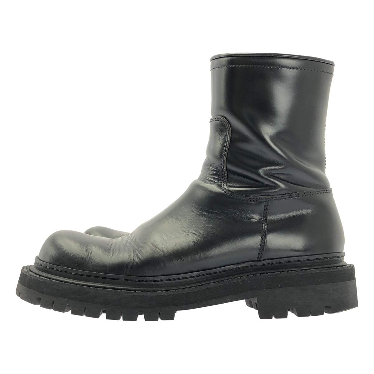 その他 EKI エキ チャンキーソール レザー サイドジップブーツ