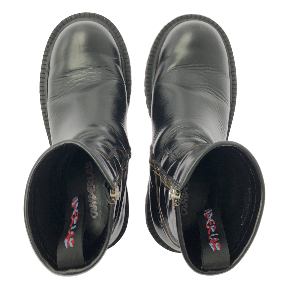 その他 EKI エキ チャンキーソール レザー サイドジップブーツ