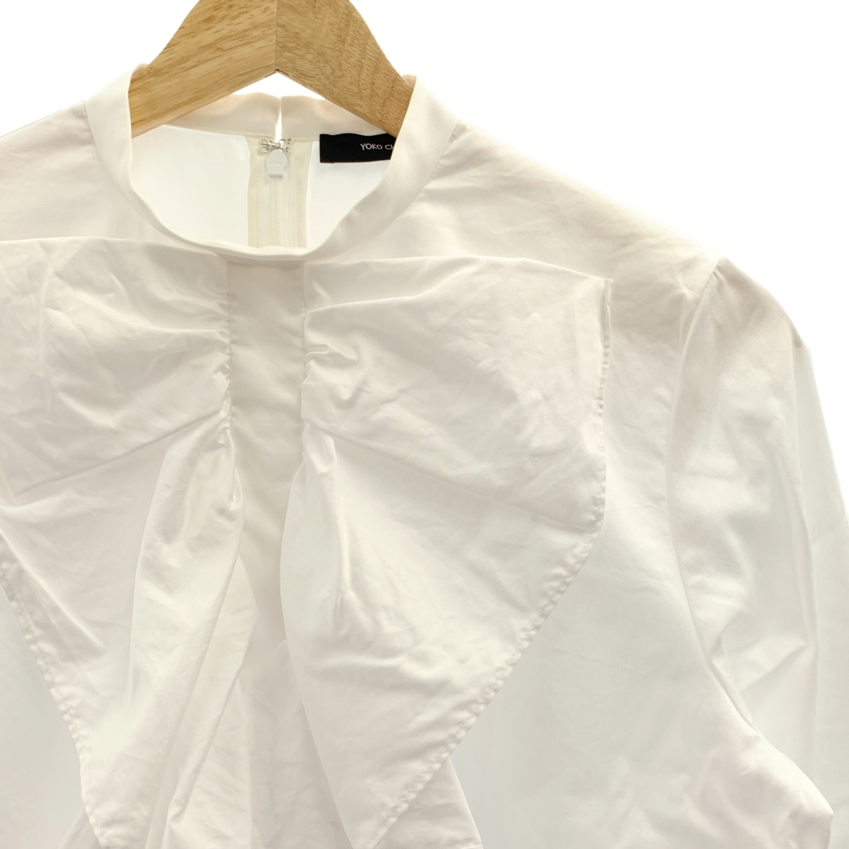 YOKO CHAN / ヨーコチャン ボリュームラッフル コットン シャツ