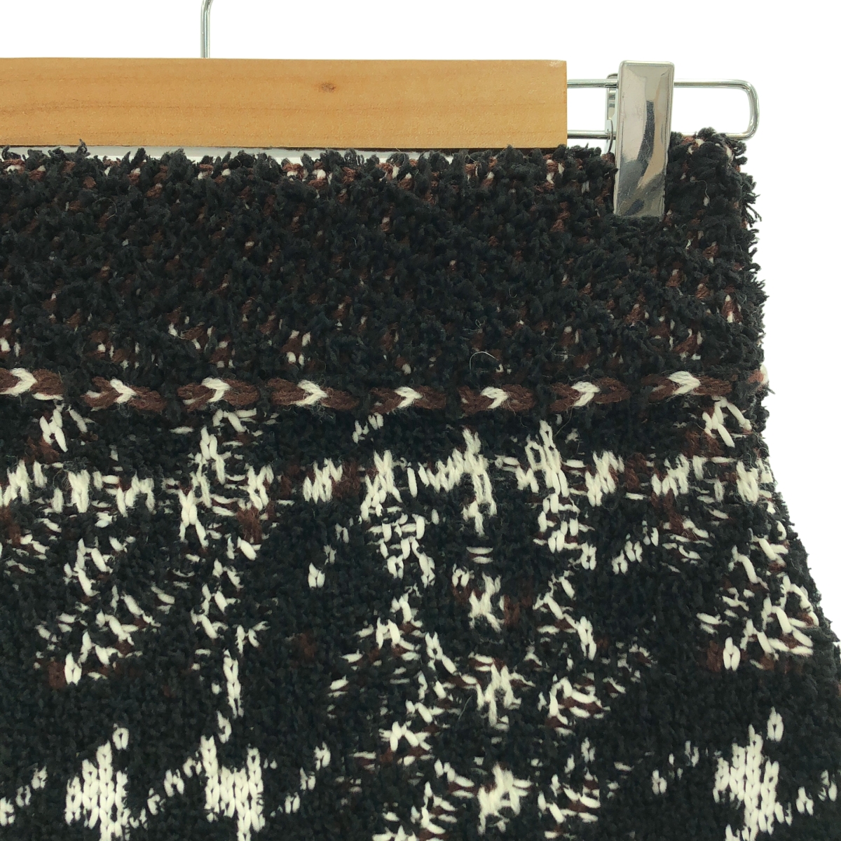 その他 チェック ツイード ニット ミニスカート