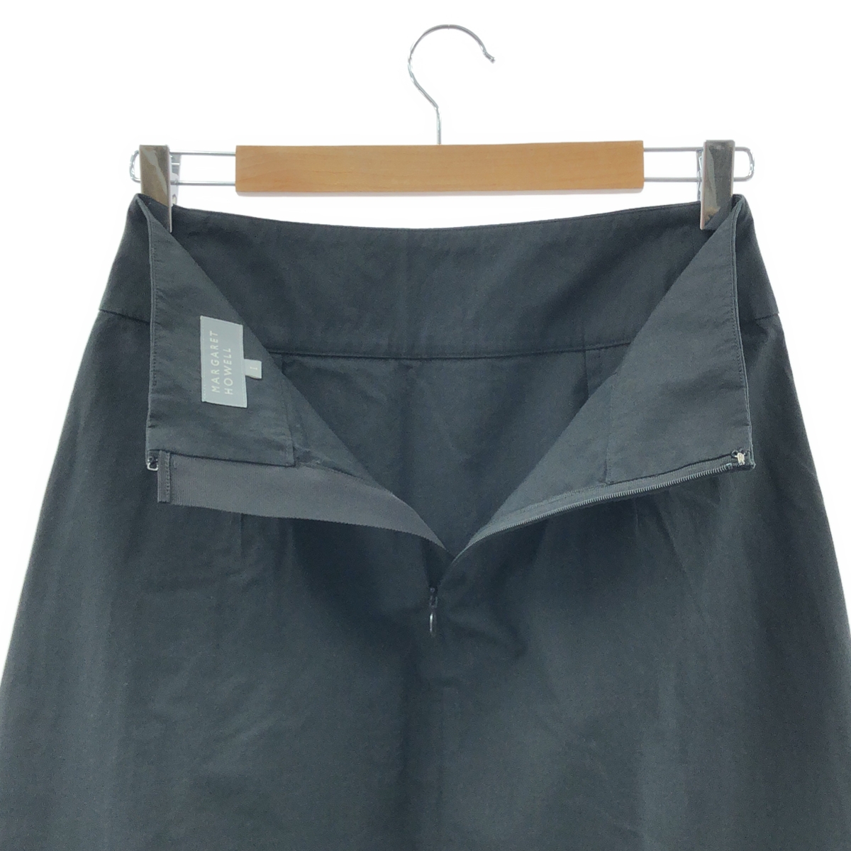 MARGARET HOWELL / マーガレットハウエル HIGHDENSE COTTON SILK コットン シルク スカート