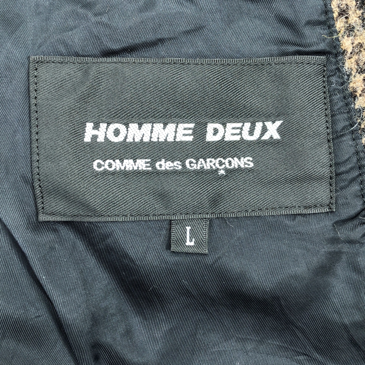 COMME des GARCONS HOMME DEUX / コムデギャルソンオムドゥ ウール 縮絨 3B シングルブレスト テーラードジャケット / 総裏地