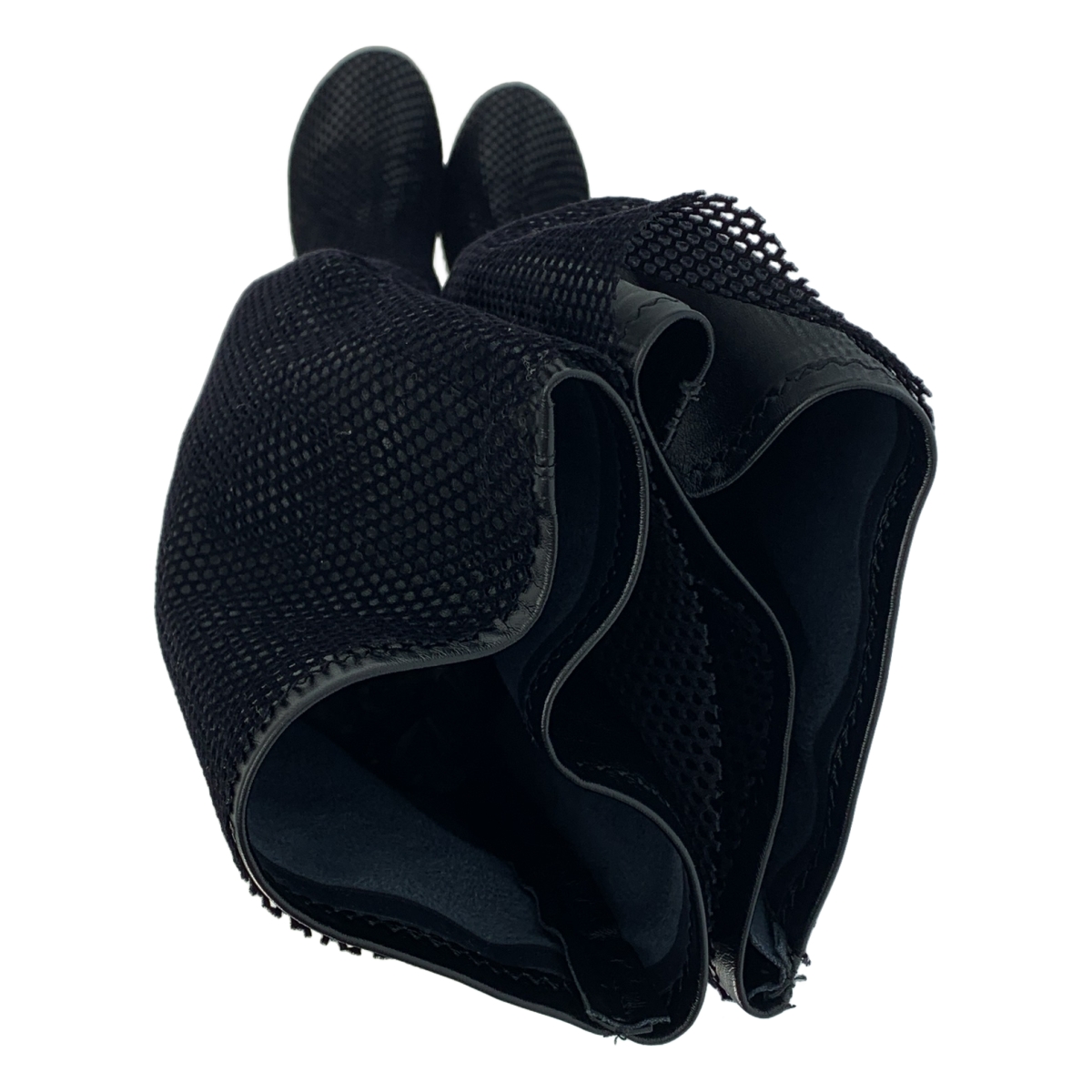 MM6 Maison Margiela / エムエムシックスメゾンマルジェラ エコレザー メッシュ ニーハイブーツ