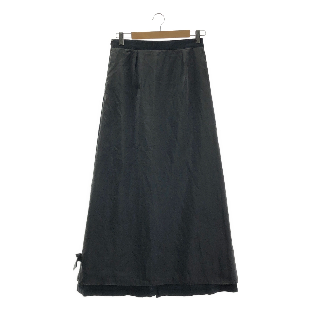 NOBLE / ノーブル コットンリネンAラインマキシスカート