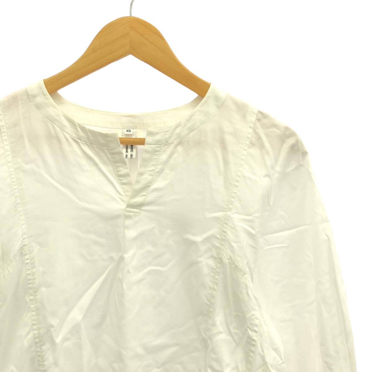 COMME des GARCONS COMME des GARCONS / コムコム コットン キーネック プルオーバーブラウス シャツ