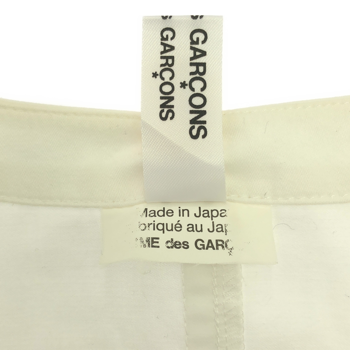 COMME des GARCONS COMME des GARCONS / コムコム コットン キーネック プルオーバーブラウス シャツ