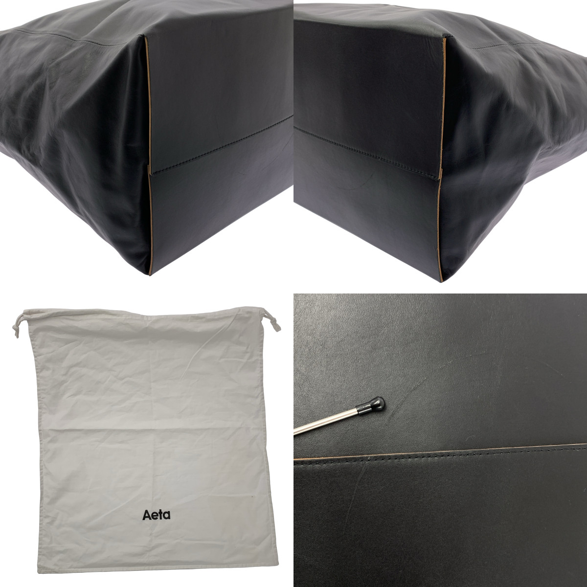 aeta / アエタ 2Way レザー ショルダートートバッグ