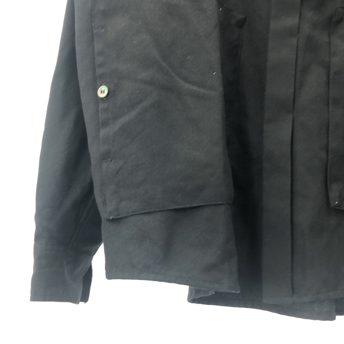 Name. / ネーム オフスケールウール フライフロントシャツ