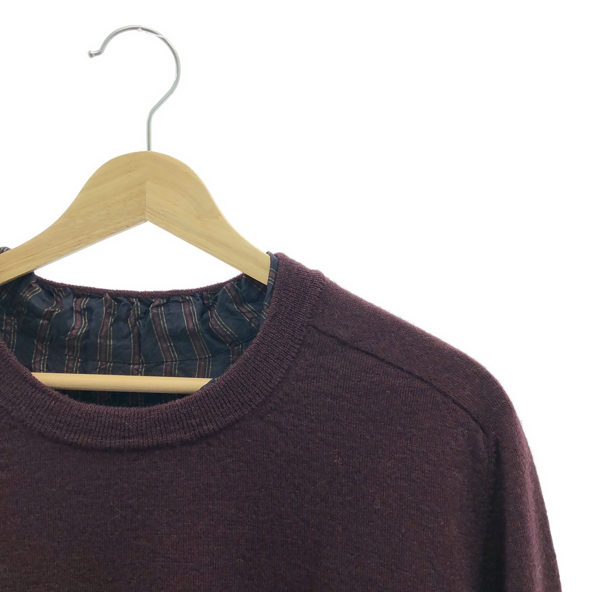 Maison Margiela / メゾンマルジェラ ダメージ加工 ストライプ クルーネックセーター