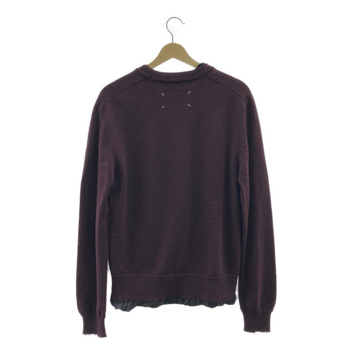 Maison Margiela / メゾンマルジェラ ダメージ加工 ストライプ クルーネックセーター