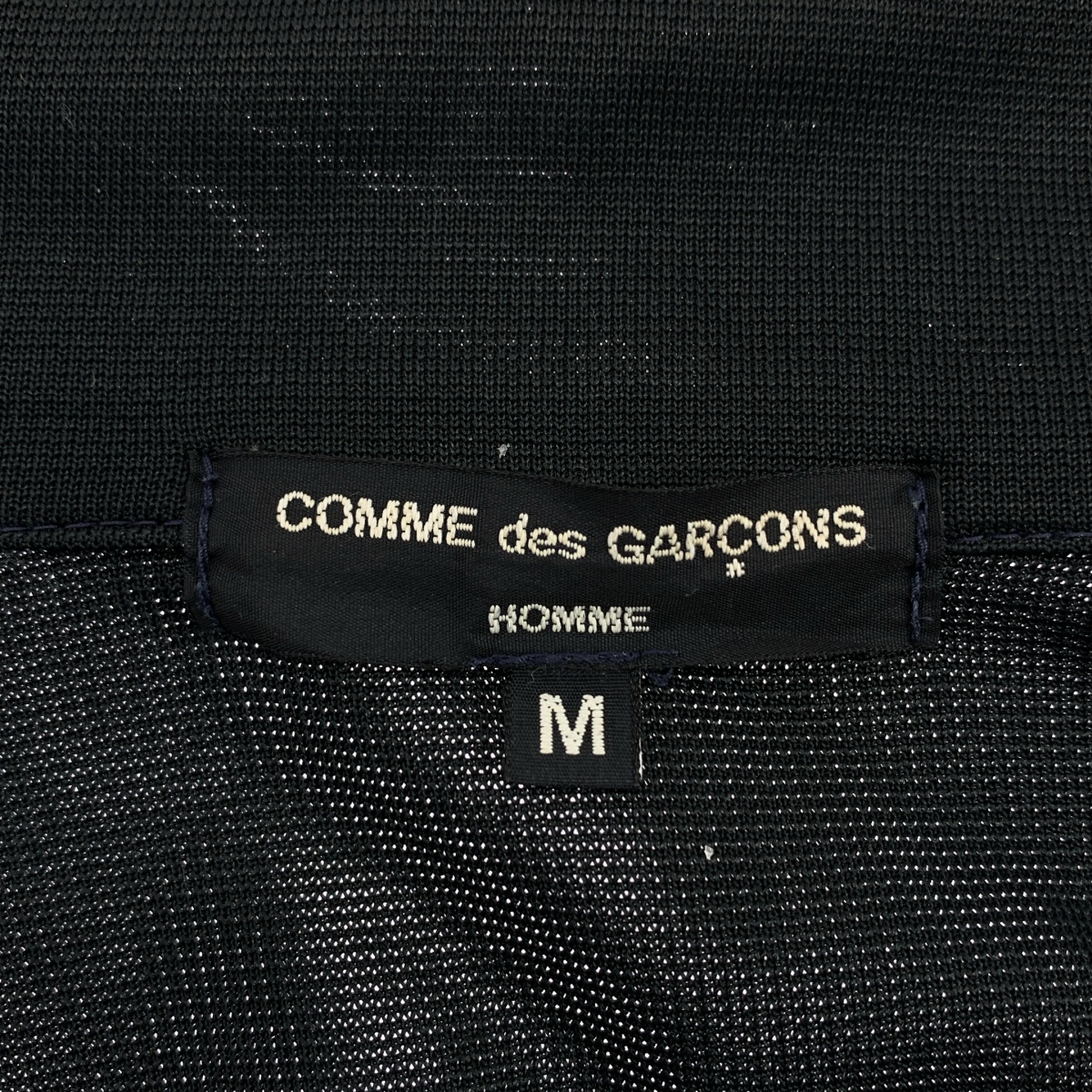 COMME des GARCONS HOMME / コムデギャルソンオム 製品染め ポリエステル ジャージー フロントライン トラックジャケット