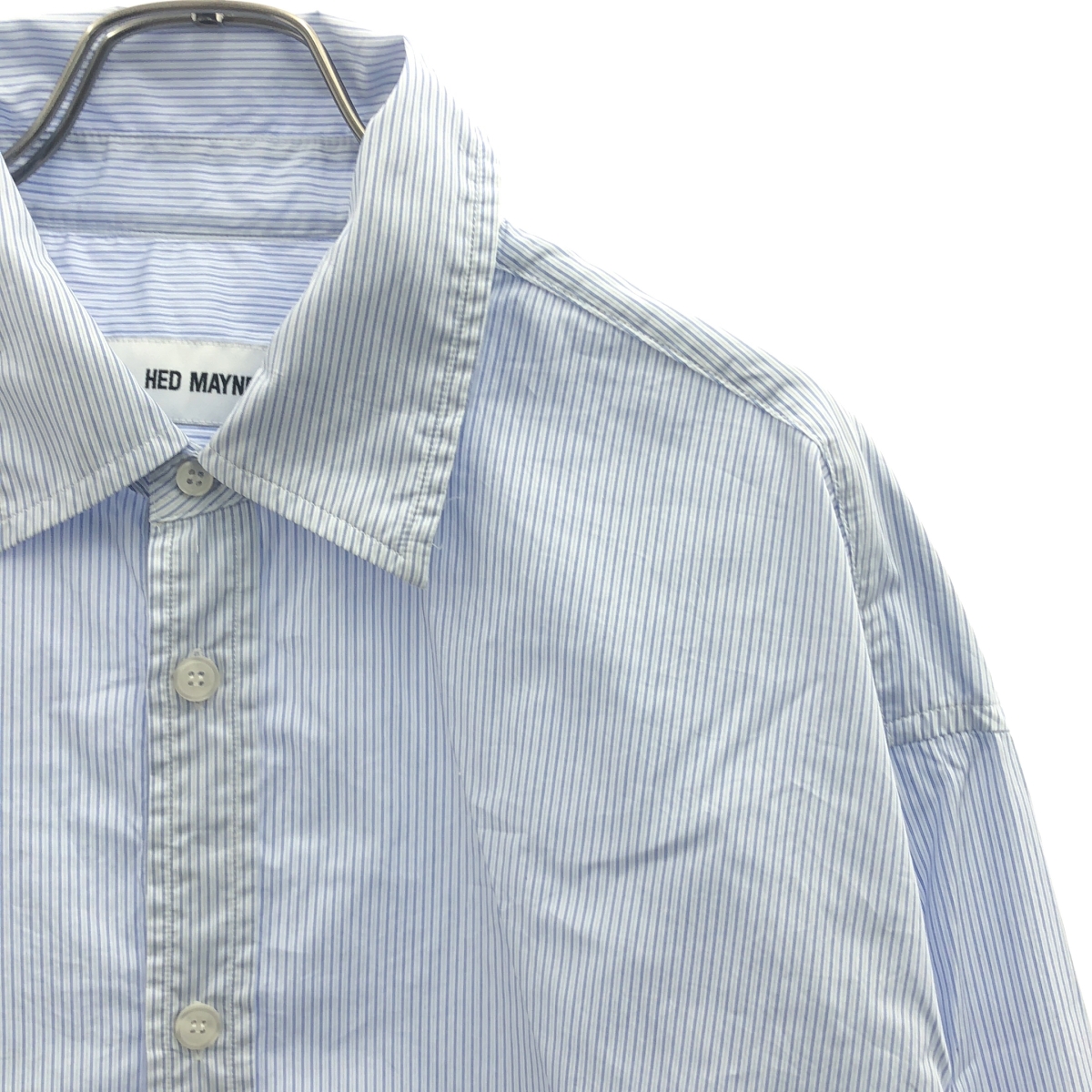 HED MAYNER / ヘドメイナー Buttoned Shirt / ストライプ オーバーシルエット シャツ