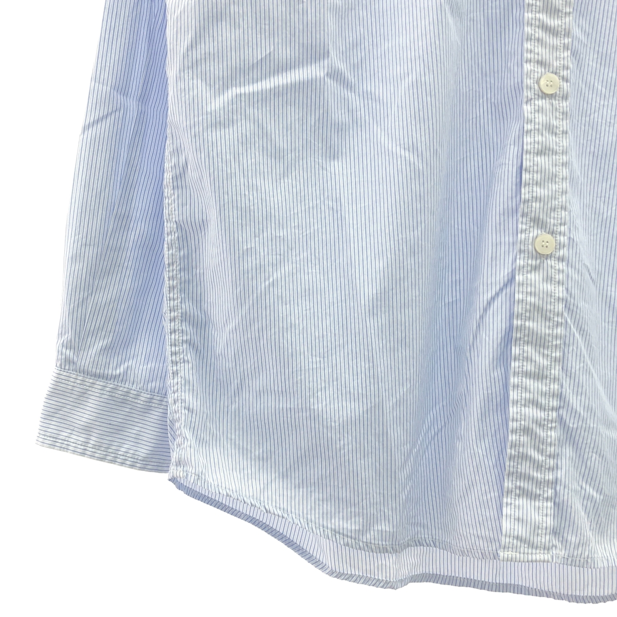 HED MAYNER / ヘドメイナー Buttoned Shirt / ストライプ オーバーシルエット シャツ