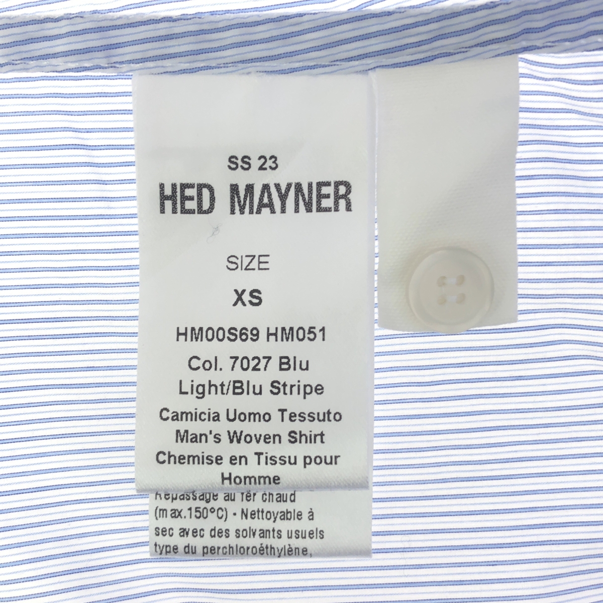 HED MAYNER / ヘドメイナー Buttoned Shirt / ストライプ オーバーシルエット シャツ