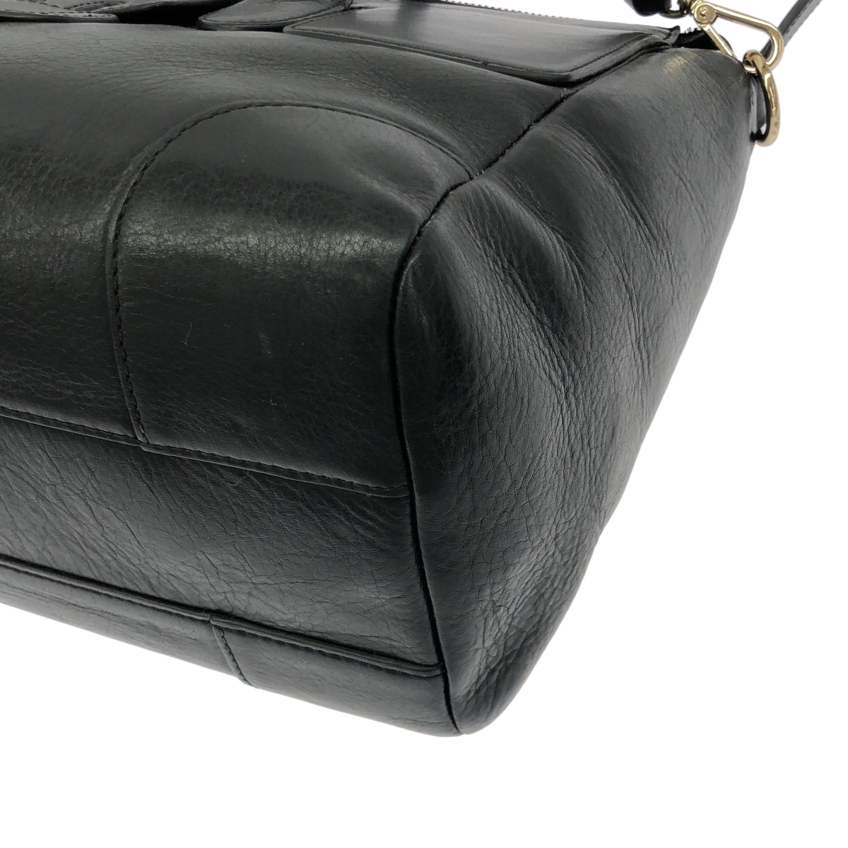 その他 2way ショルダー付き レザー ロゴ ハンド トートバッグ