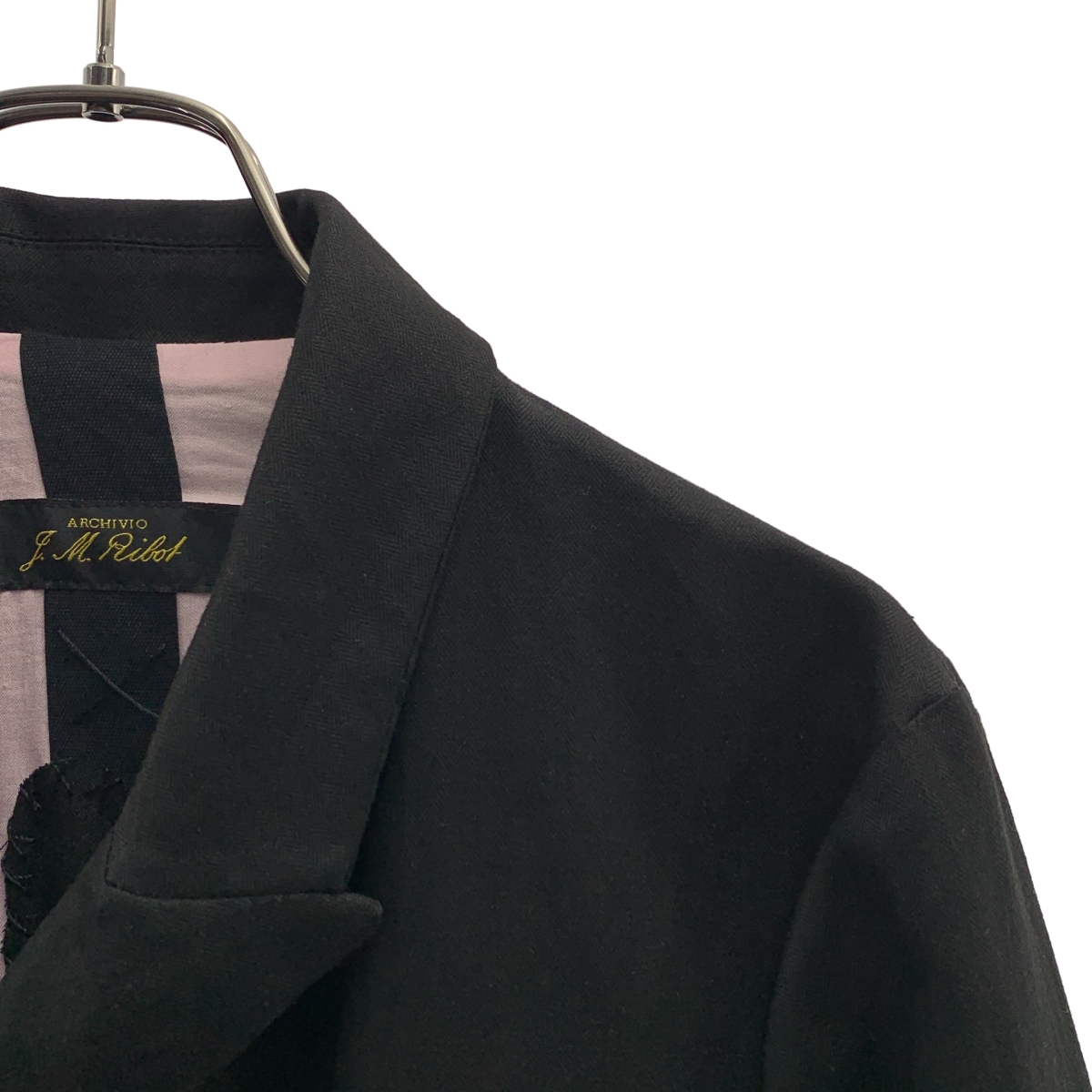 ARCHIVIO J.M.Ribot / アルキビオジェイエムリボット HERRING BONE LINEN / リネン コサージュ付 ジャケット