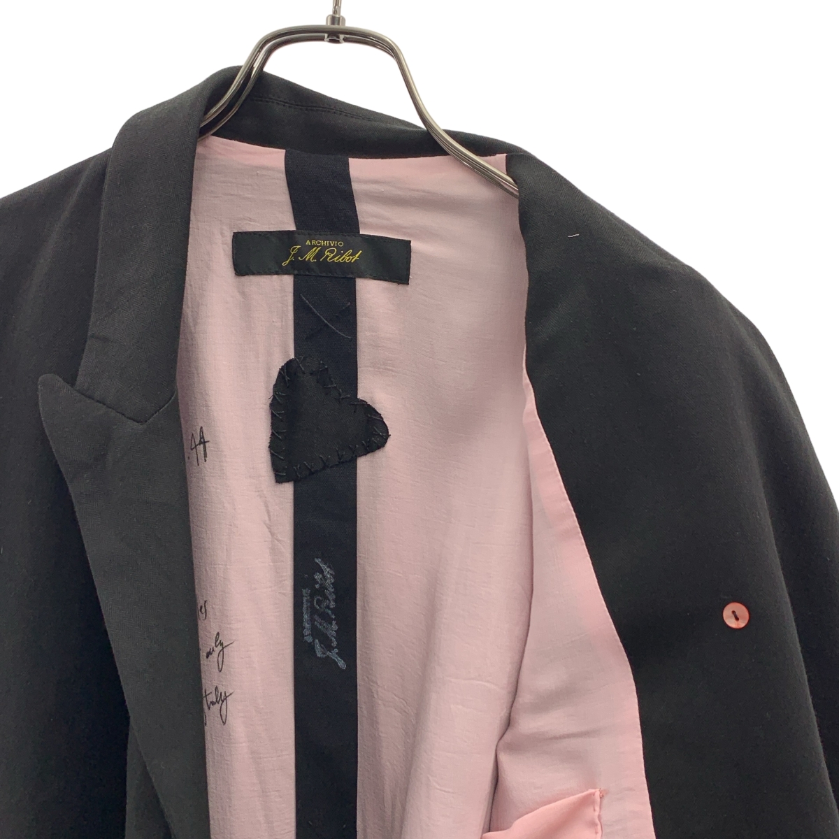 ARCHIVIO J.M.Ribot / アルキビオジェイエムリボット HERRING BONE LINEN / リネン コサージュ付 ジャケット