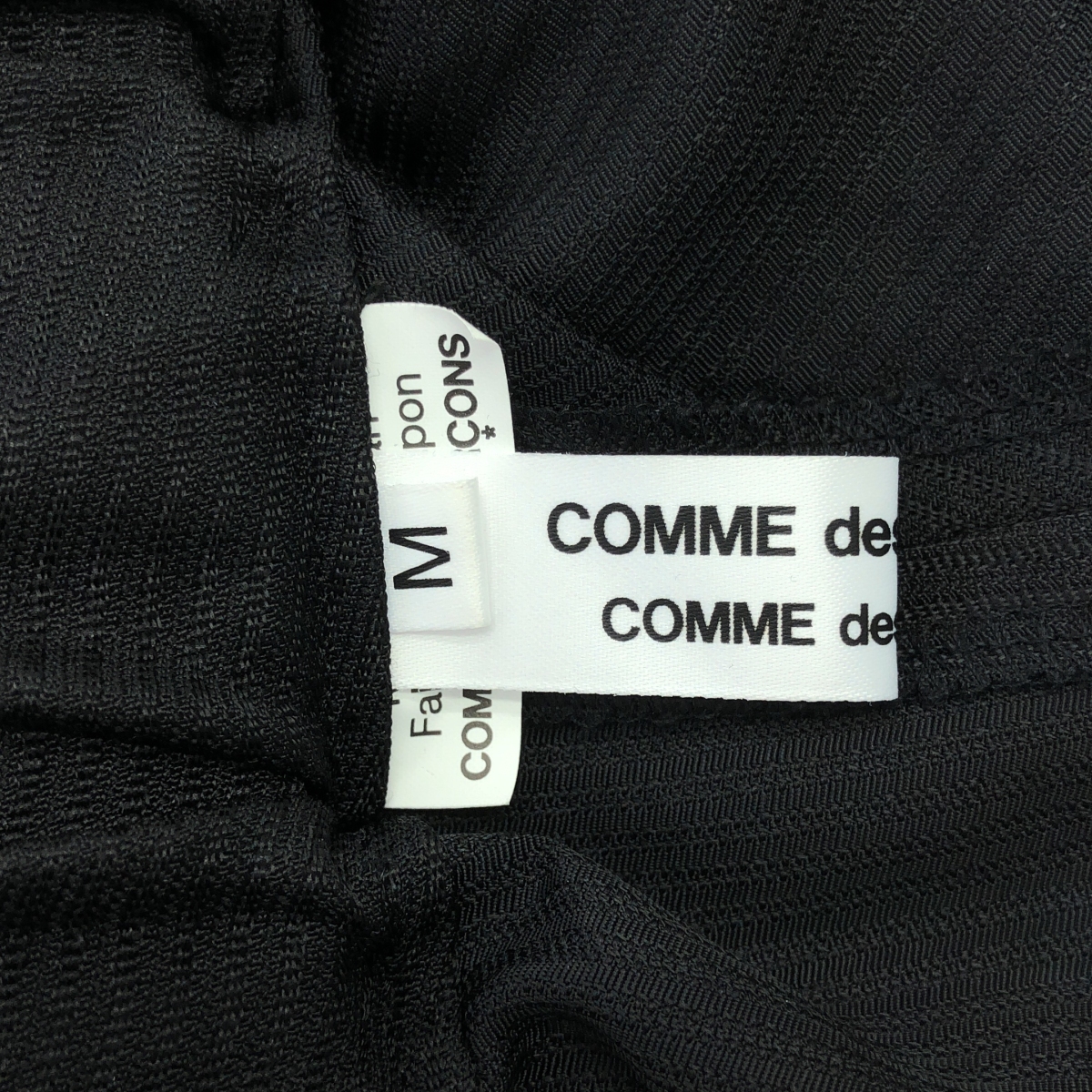 COMME des GARCONS COMME des GARCONS / コムコム ウール レーヨン ストライプ イージーパンツ