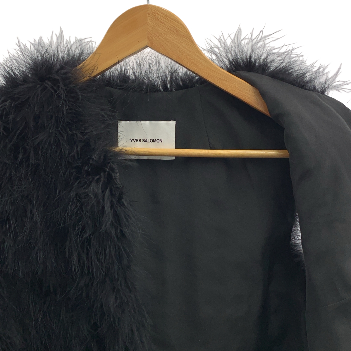 YVES SALOMON / イヴサロモン フェザーファー ジレ ベスト