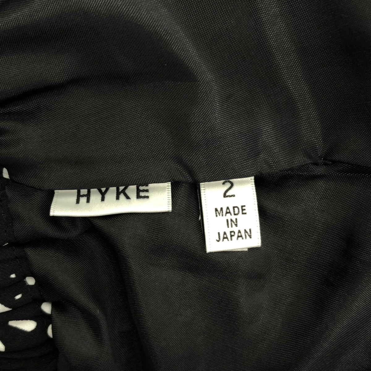 HYKE / ハイク PEBBLE PRINTED SKIRT / 総柄 プリーツ スカート / 裏地付き