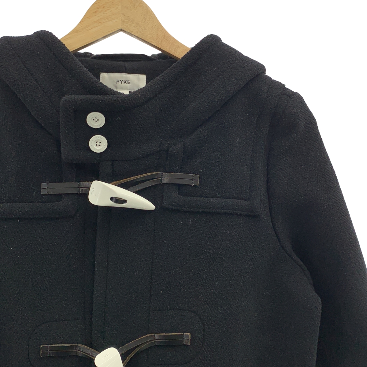 HYKE / ハイク ウール メルトン ダッフル コート