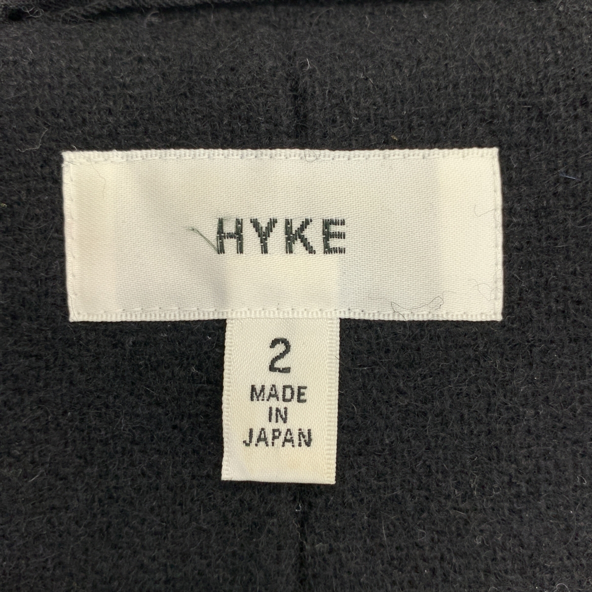 HYKE / ハイク ウール メルトン ダッフル コート