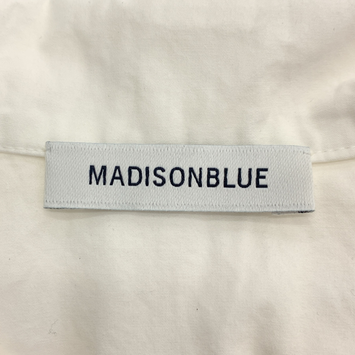 MADISON BLUE / マディソンブルー ワンポイントロゴ レースフリルウォッシュドアウトブラウス シャツ