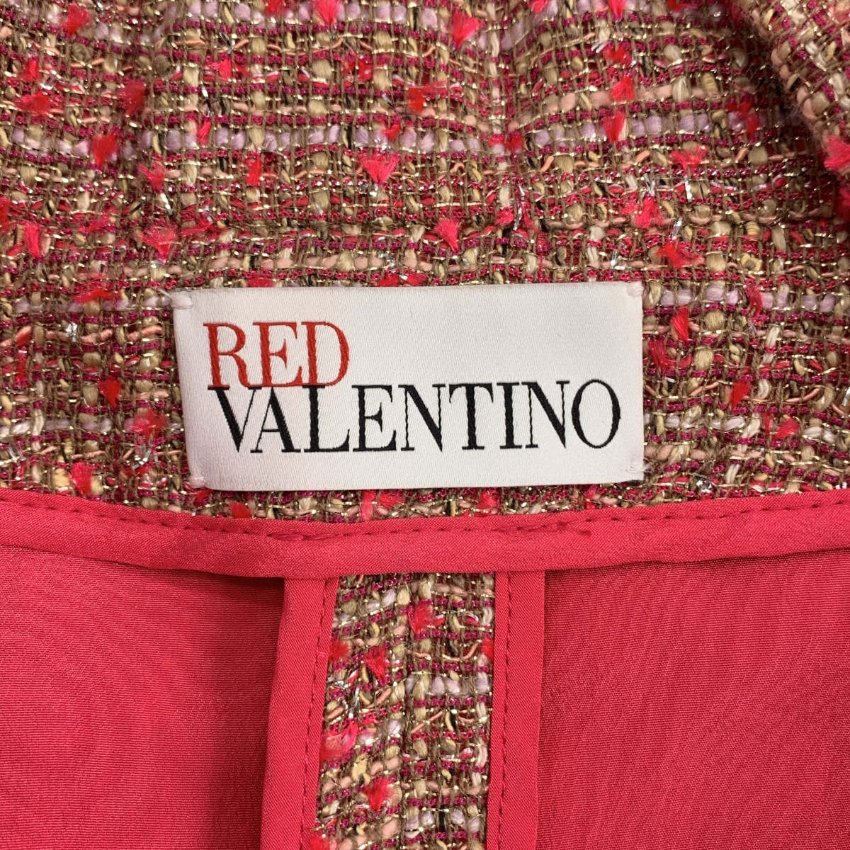 RED VALENTINO / レッドヴァレンティノ セットアップ / ツイード ジャケット タック スカート