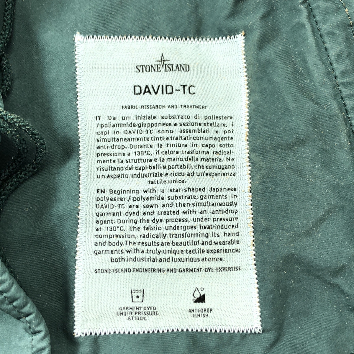 STONE ISLAND / ストーンアイランド DAVID-TC ムートンライナー フーデッド ダウンブルゾン
